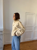 Veste upcyclée crème - T2