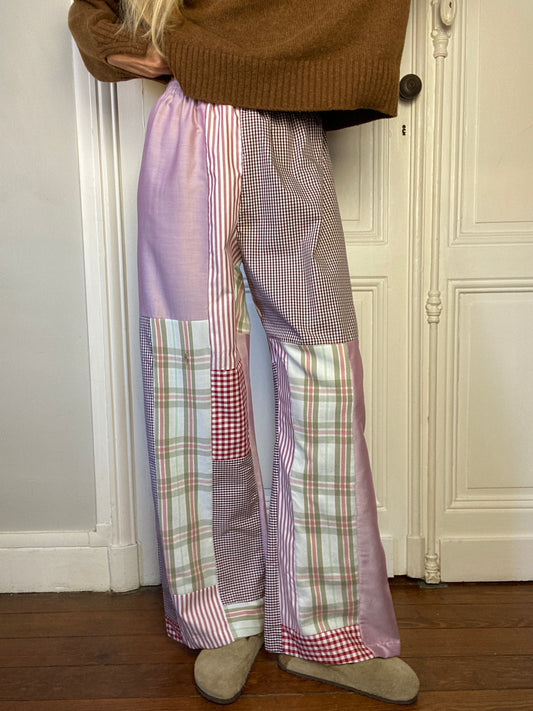 Pantalon upcyclé patchwork