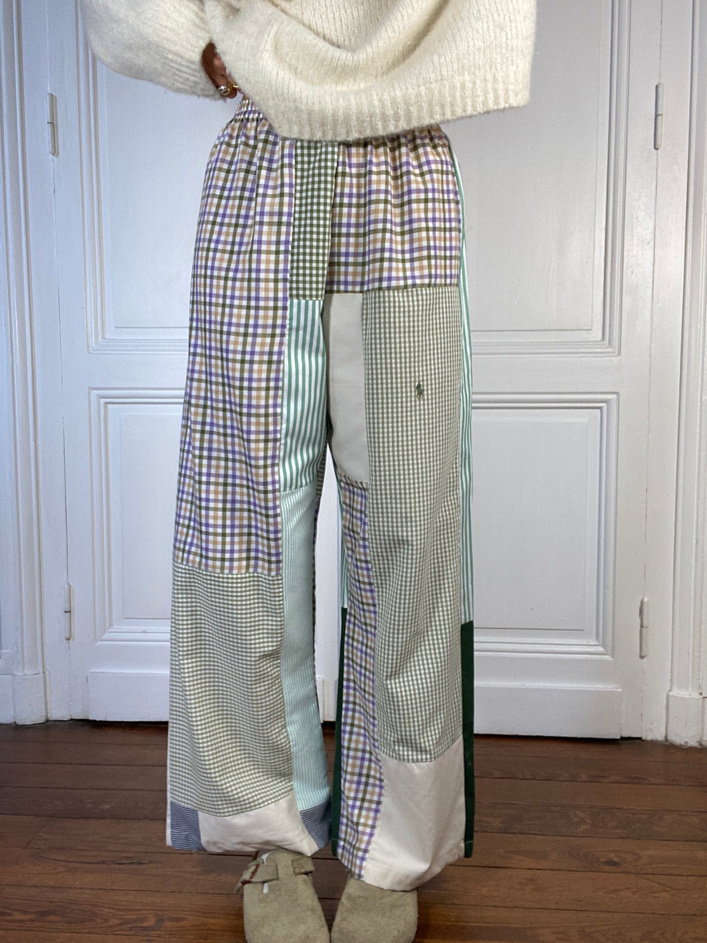 Pantalon upcyclé patchwork