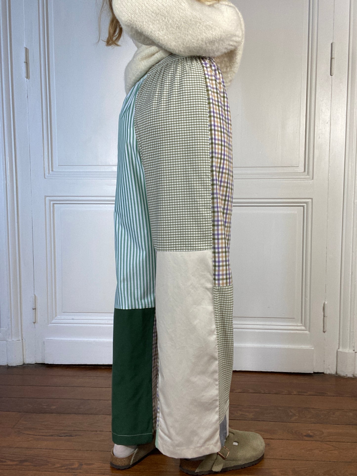 Pantalon upcyclé patchwork