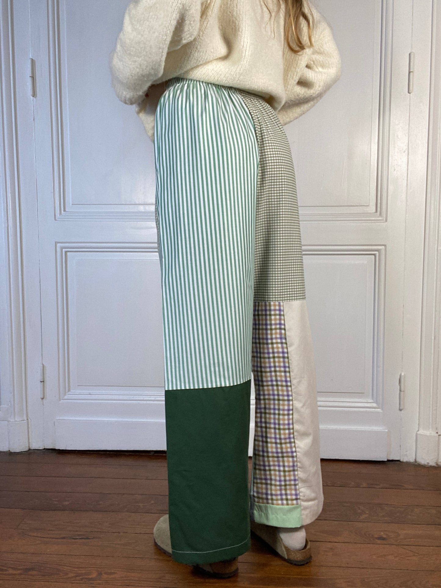 Pantalon upcyclé patchwork