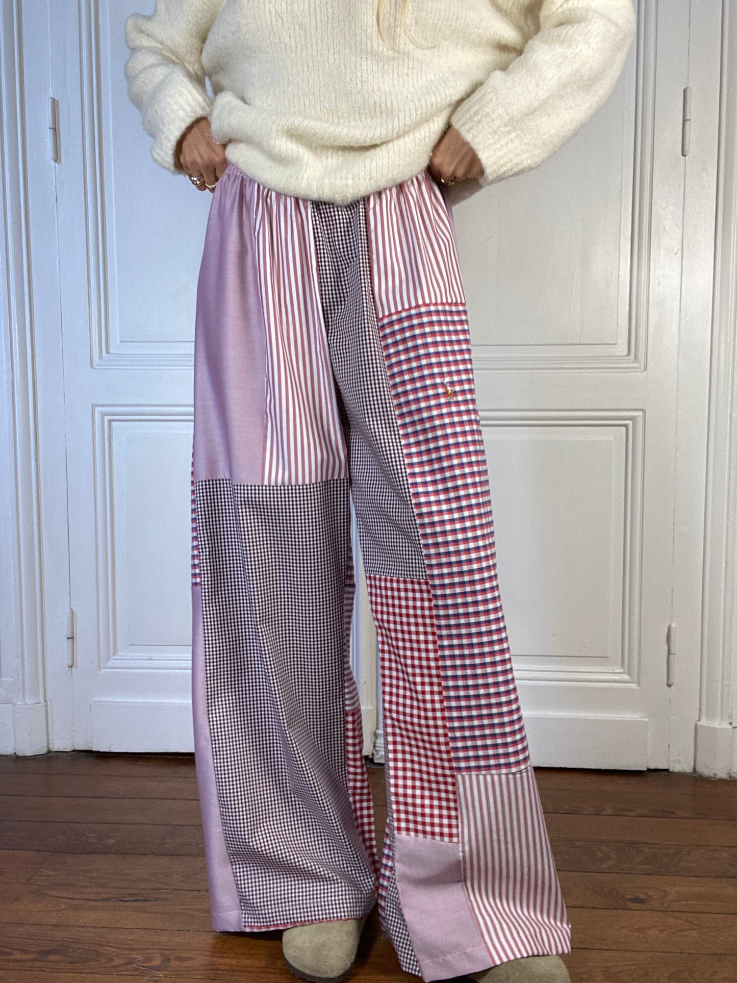 Pantalon upcyclé patchwork