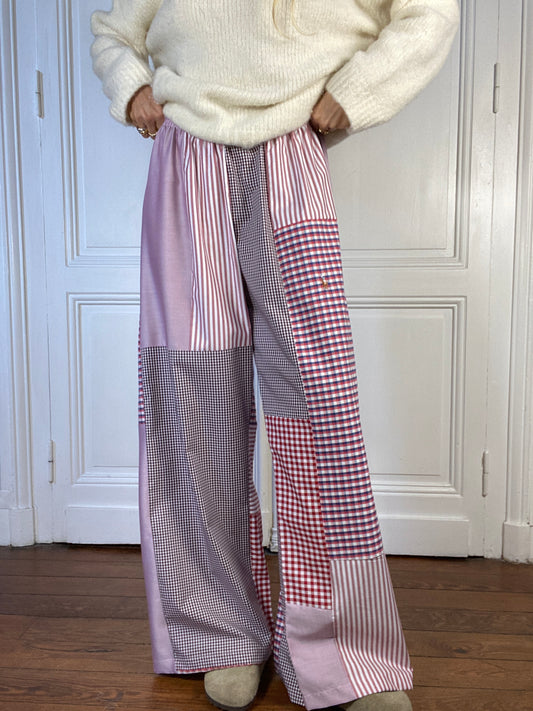 Pantalon upcyclé patchwork