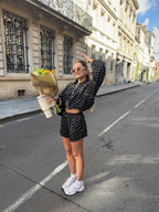 Bomber à pois