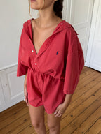 Combinaison upcyclée rouge - S/M