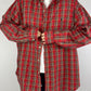 Chemise Ralph Lauren rouge à carreaux vintage