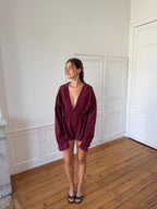 Combinaison upcyclée vichy - XS/S
