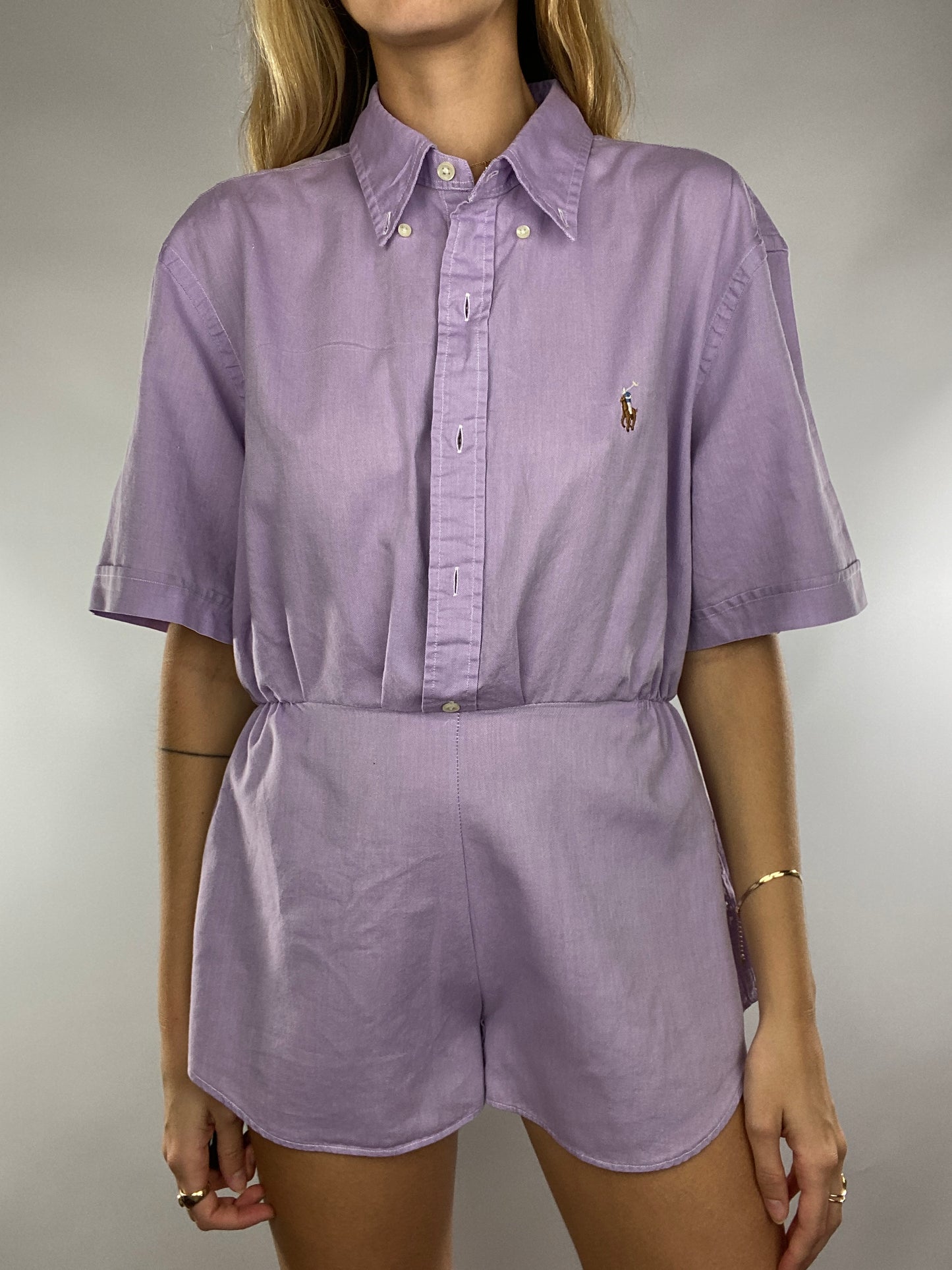 Combinaison upcyclée lilas