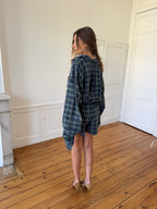 Combinaison upcyclée à carreaux - M/L