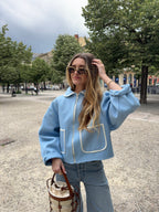 Veste bleu ciel