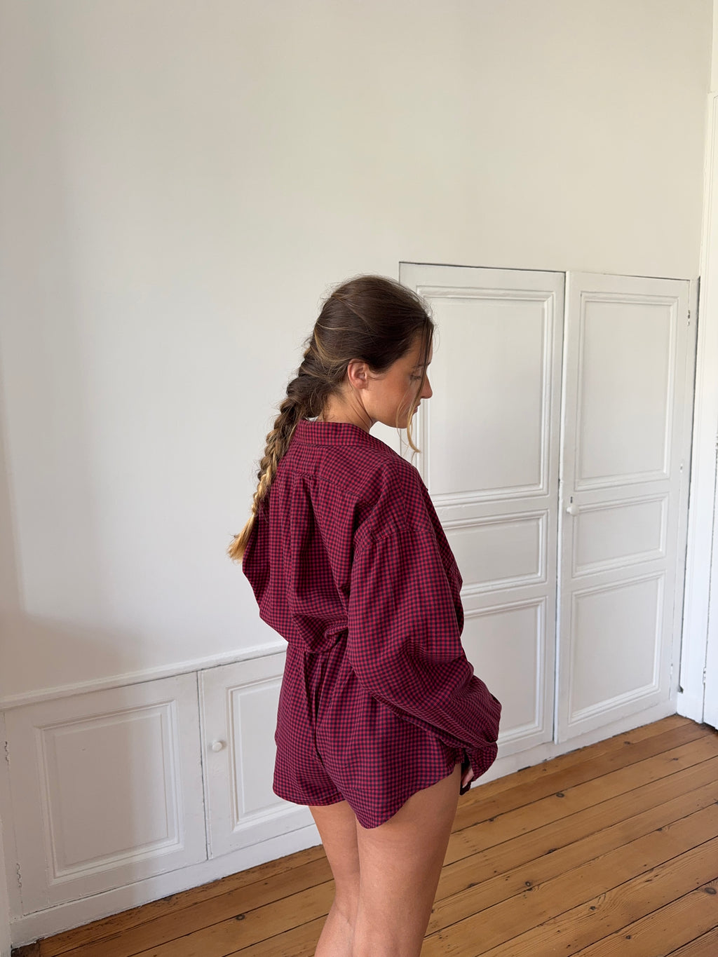 Combinaison upcyclée vichy - XS/S