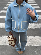 Veste bleu ciel