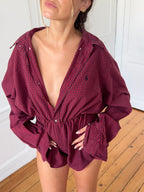 Combinaison upcyclée vichy - XS/S