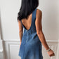 Robe upcyclée denim