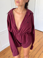 Combinaison upcyclée vichy - XS/S