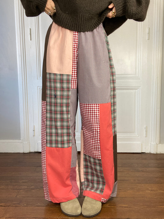 Pantalon upcyclé patchwork