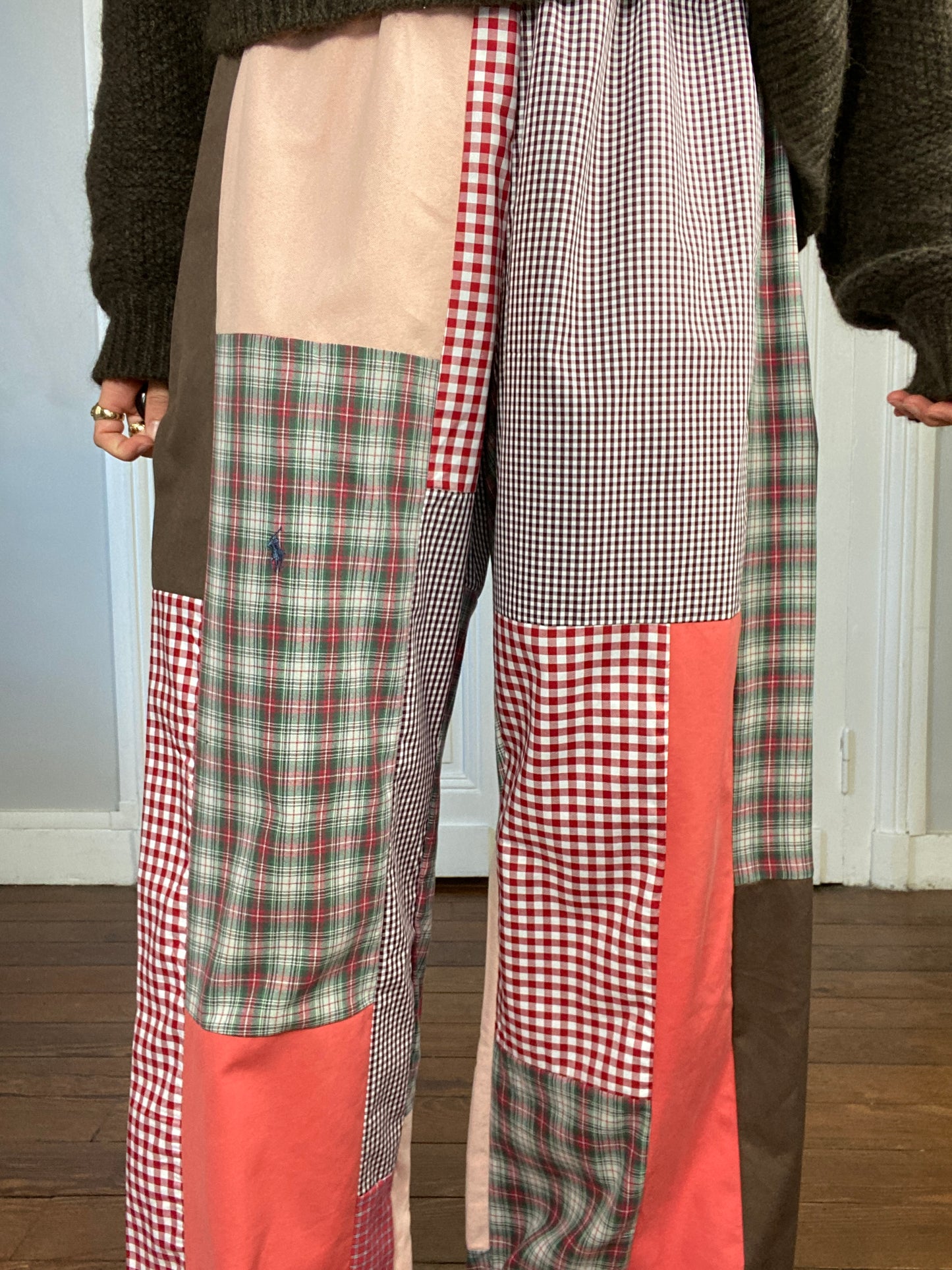 Pantalon upcyclé patchwork