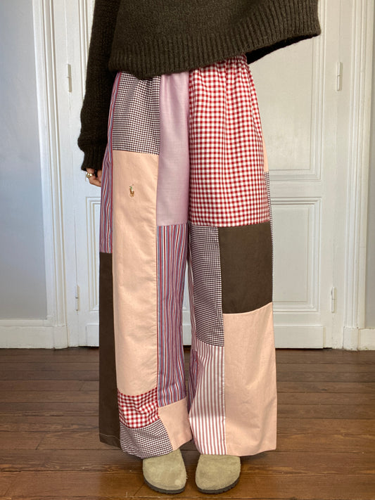 Pantalon upcyclé patchwork