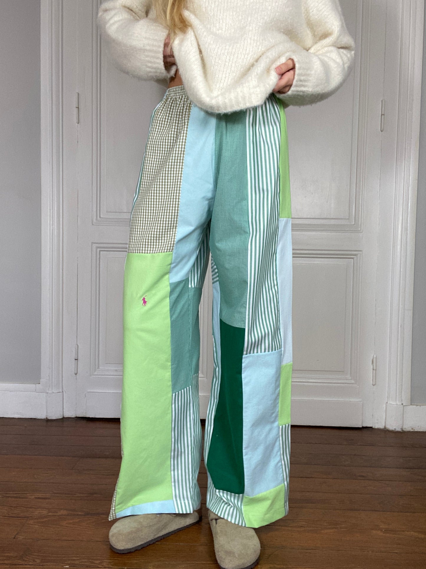 Pantalon upcyclé patchwork