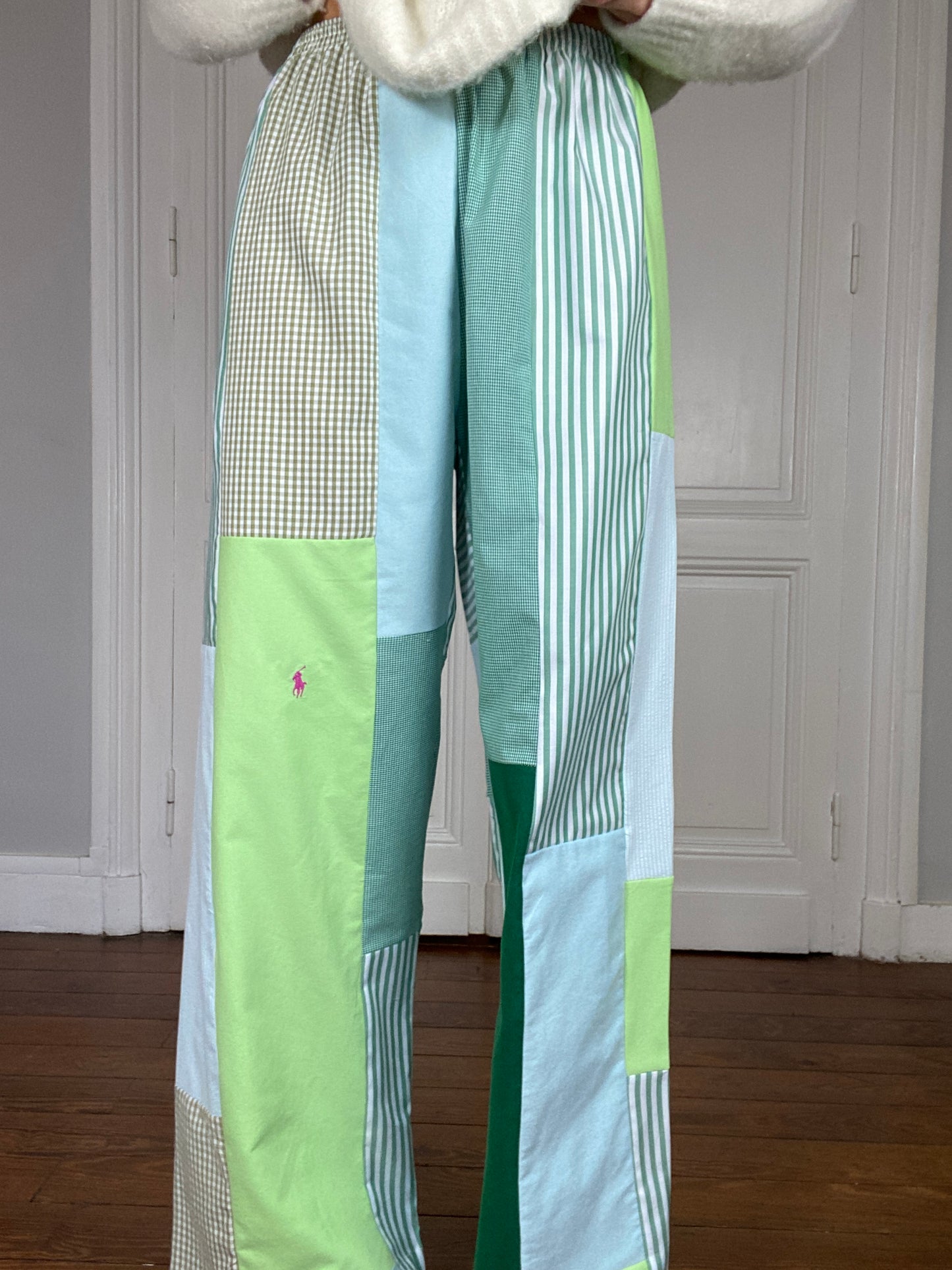 Pantalon upcyclé patchwork