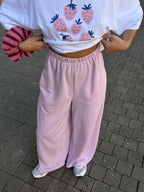 Pantalon upcyclé rose