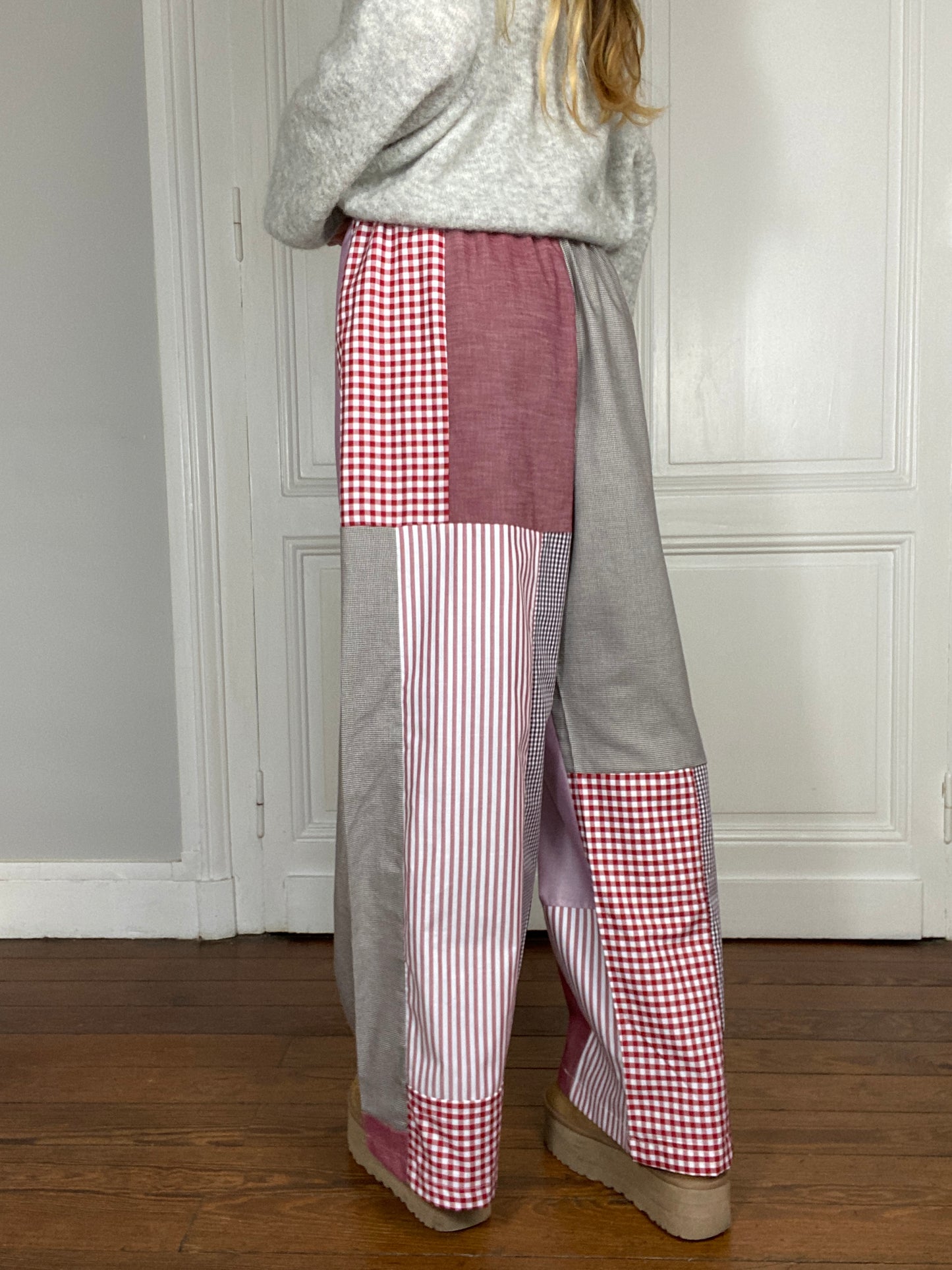 Pantalon upcyclé patchwork