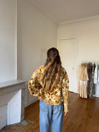 Veste upcyclée à motifs