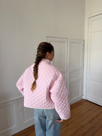 Veste vichy rose