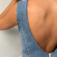 Robe upcyclée denim