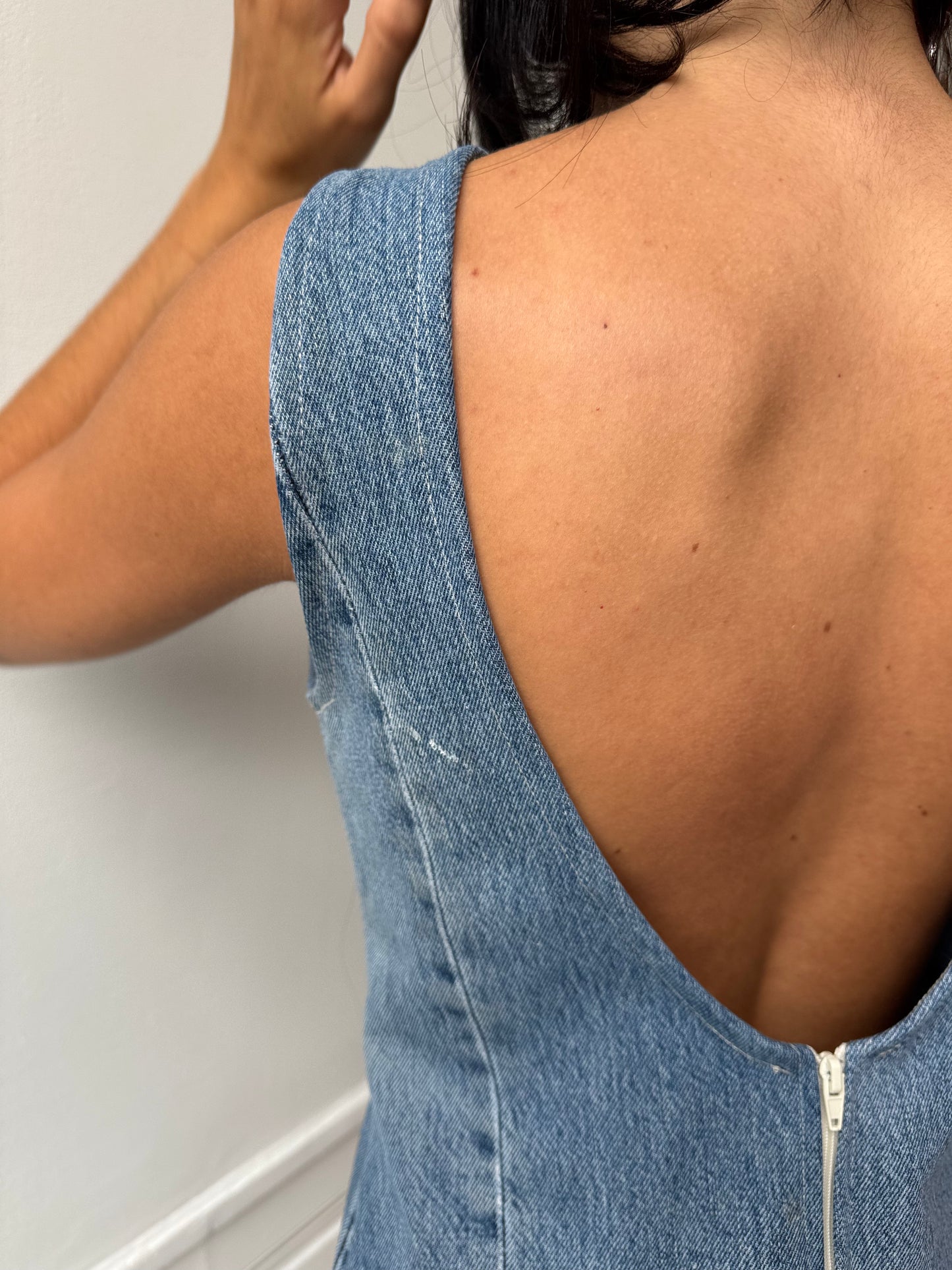 Robe upcyclée denim