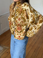 Veste upcyclée à motifs