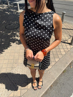 Robe dos nu à pois