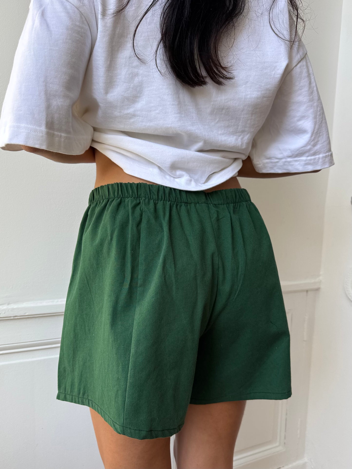 Caleçon short upcyclé sapin
