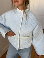 Veste vichy ciel