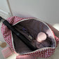 Trousse matelassée vichy rouge