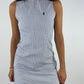 Robe upcyclée rayée