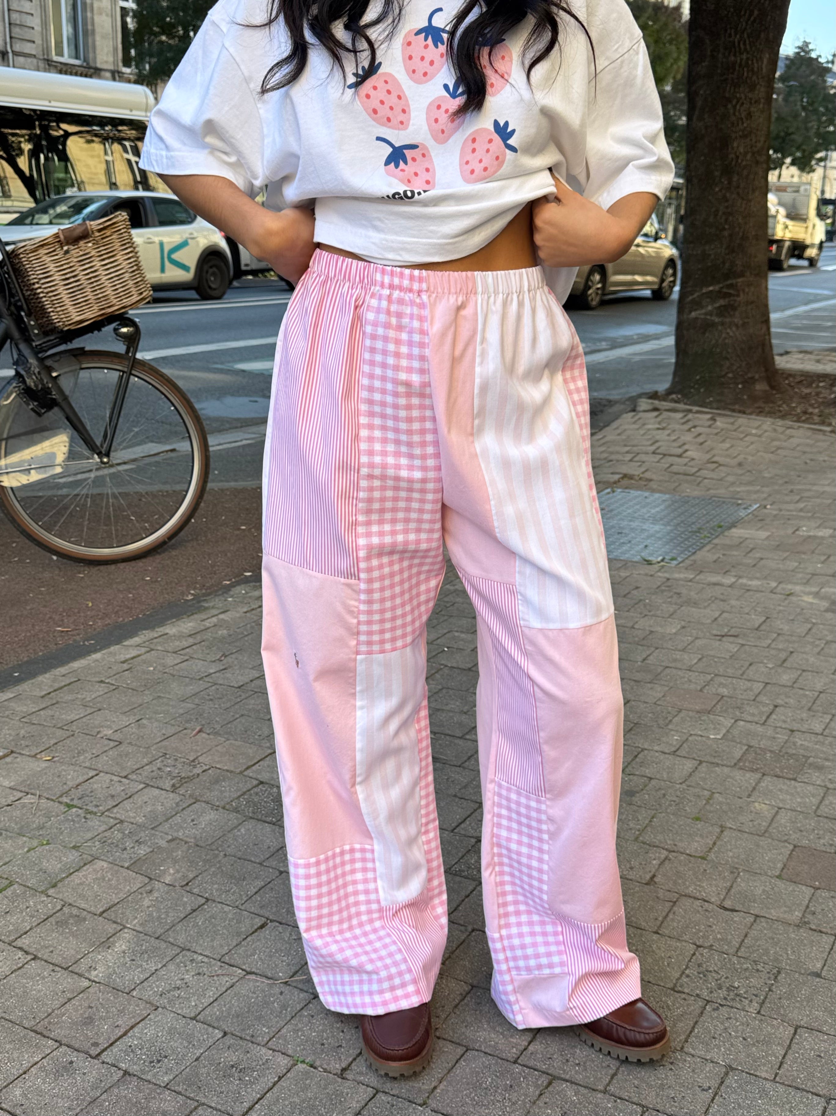 Pantalon upcyclé patchwork