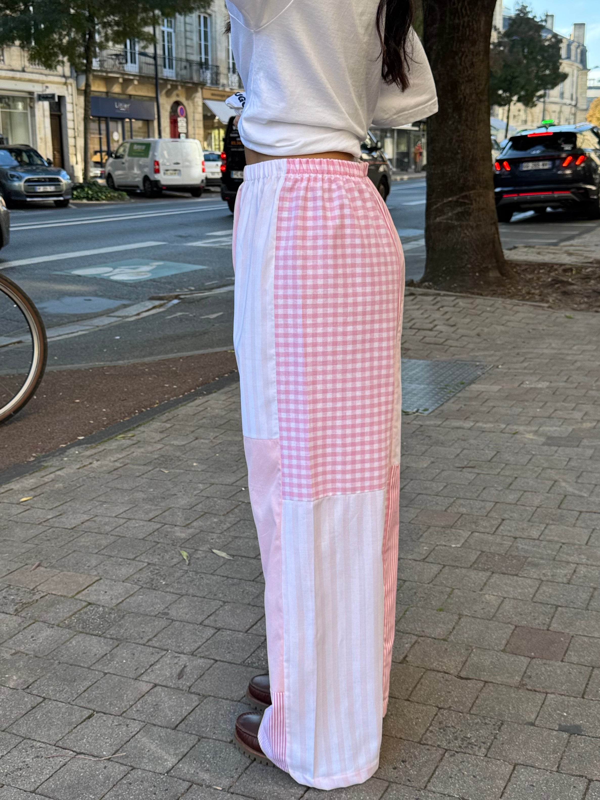 Pantalon upcyclé patchwork