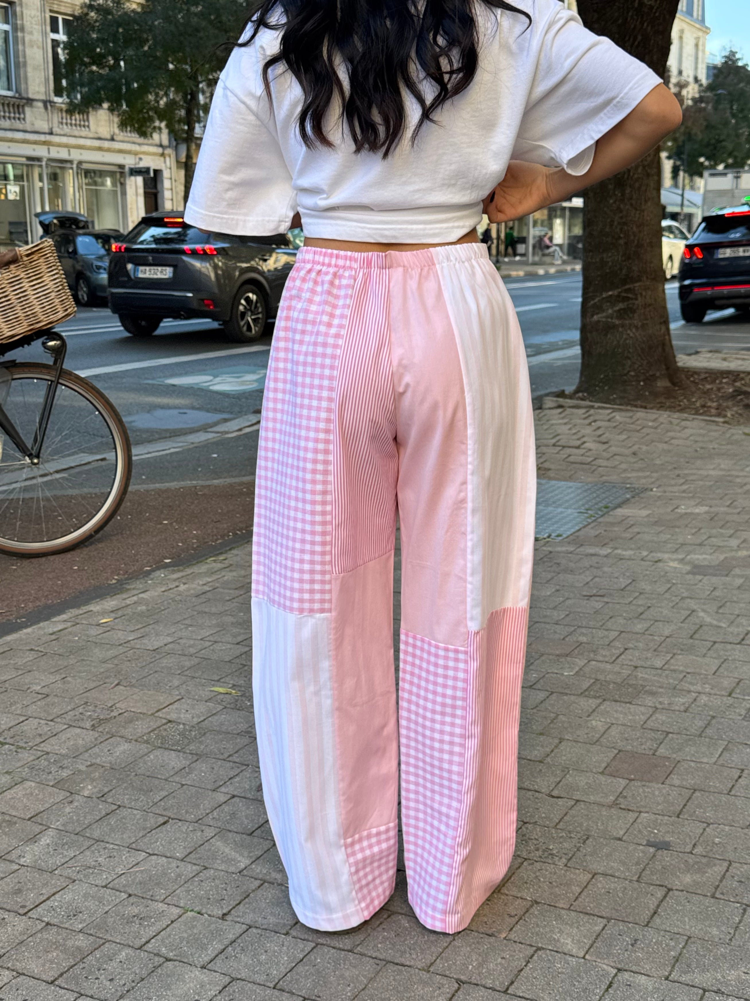 Pantalon upcyclé patchwork