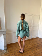 Combinaison upcyclée vert pastel - XS/S