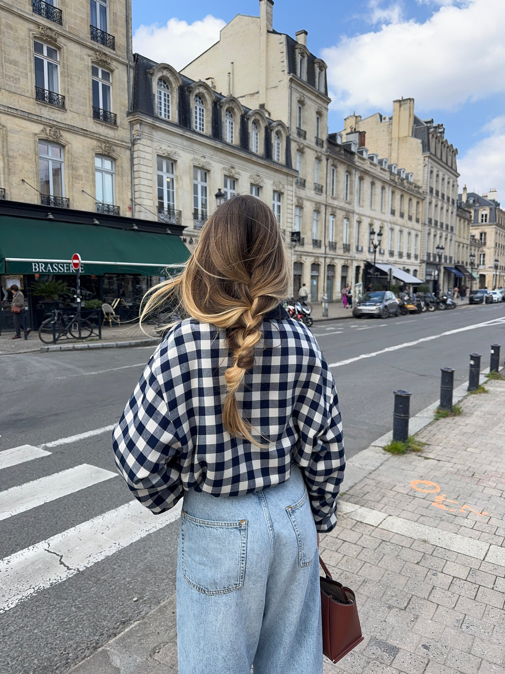Bomber vichy bleu