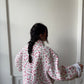 Veste upcyclée matelassée fleurie