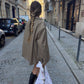 Sac upcyclé matelassé nœud blanc à motifs