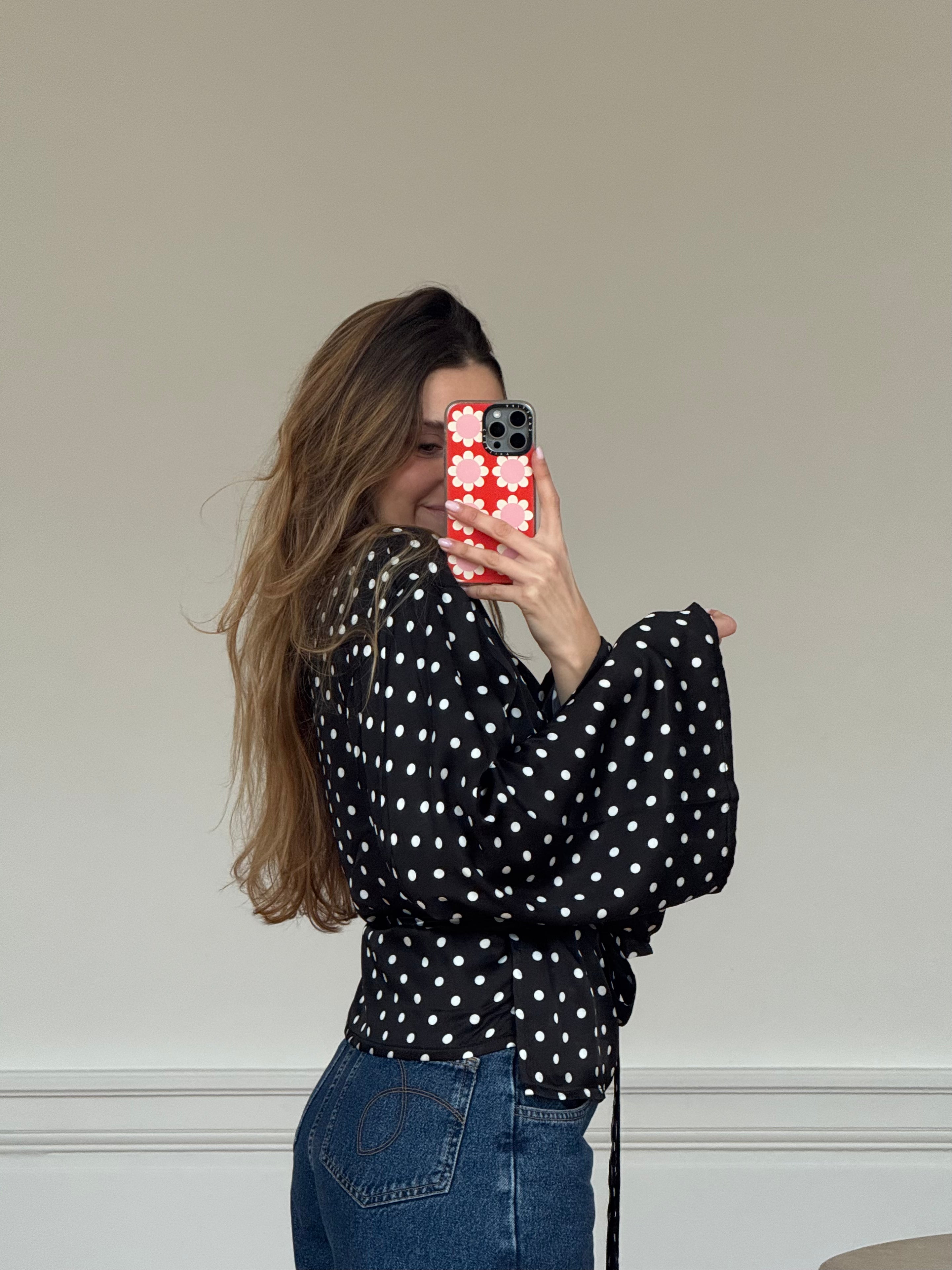 Kimono à pois