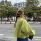 Veste upcyclée matelassée verte