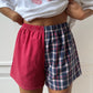 Caleçon short upcyclé bicolore