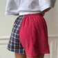 Caleçon short upcyclé bicolore