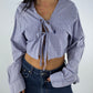 Chemise upcyclée à carreaux