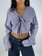 Chemise upcyclée à carreaux