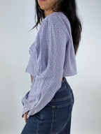 Chemise upcyclée à carreaux